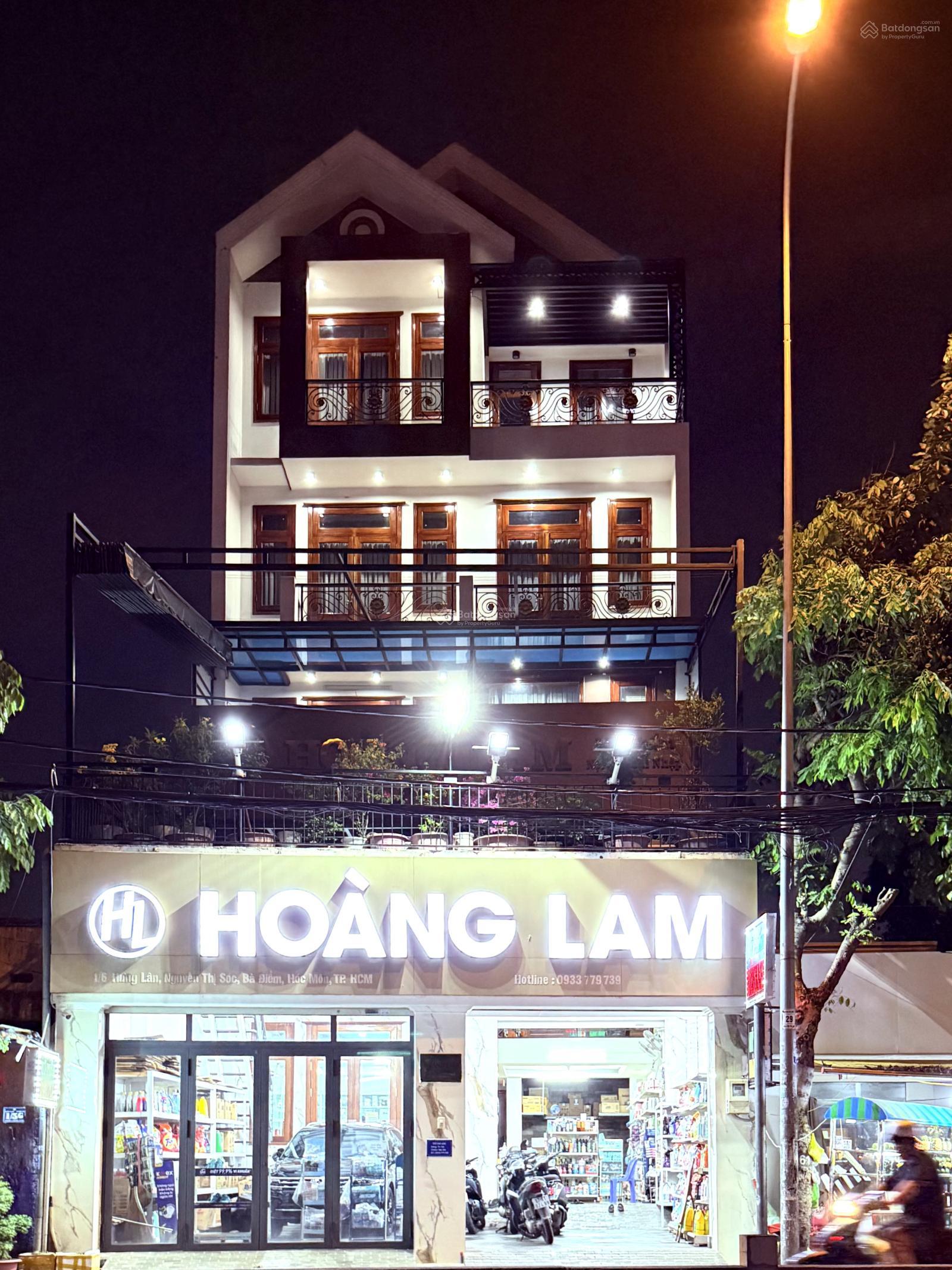 Cho thuê nhà mặt tiền Nguyễn Thị Sóc, Bà Điểm, Hóc Môn, TP.HCM - ngang 8m dài 20m, 4 tầng - Ảnh 1