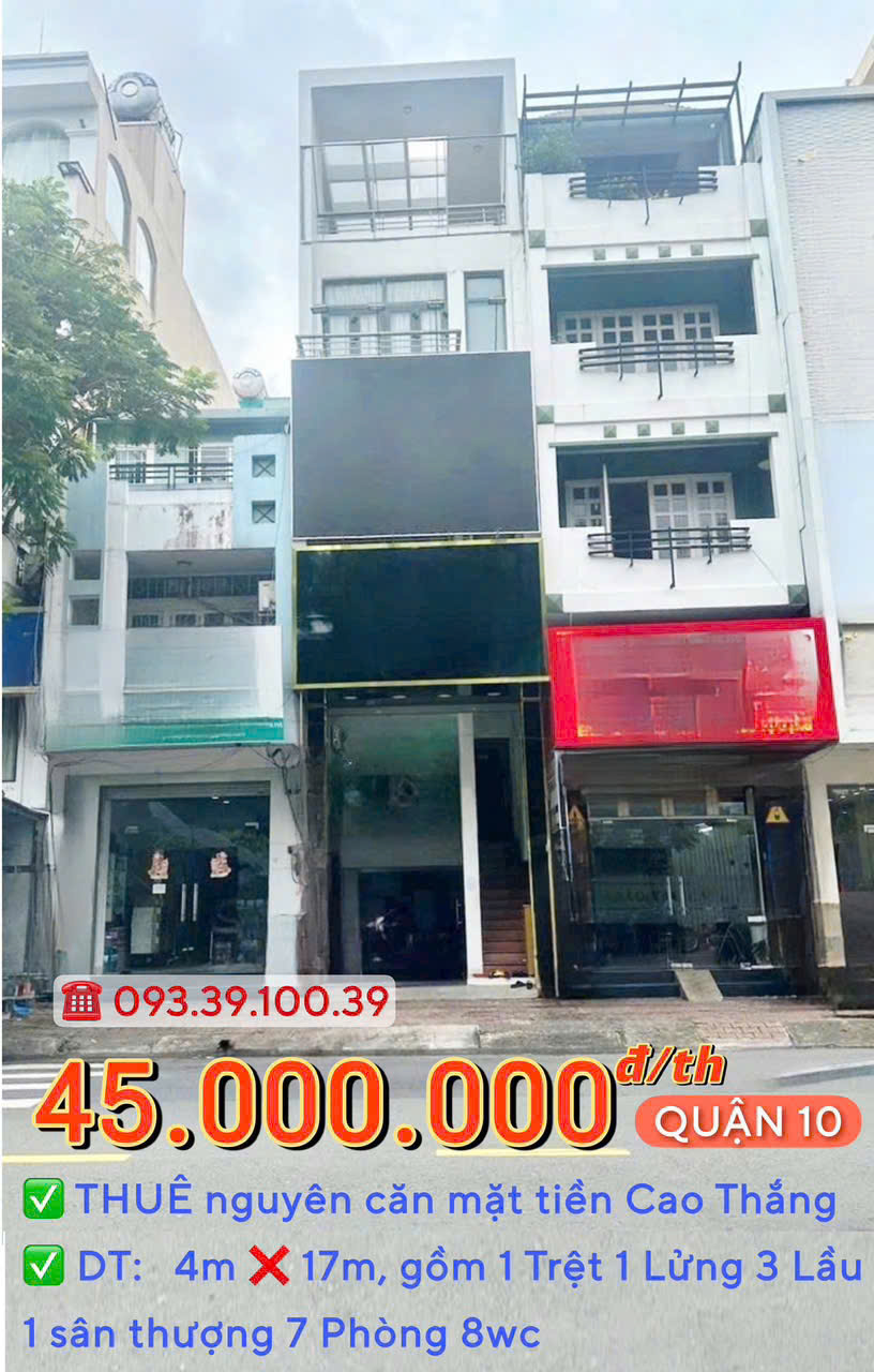 GIỎ HẢNG T7.2025: THUÊ NGUYÊN CĂN MẶT TIỀN Q10- NHÀ ĐẸP KINH DOANH LIỀN: 30 Triệu. LH: 0933 910 039 - Ảnh 2