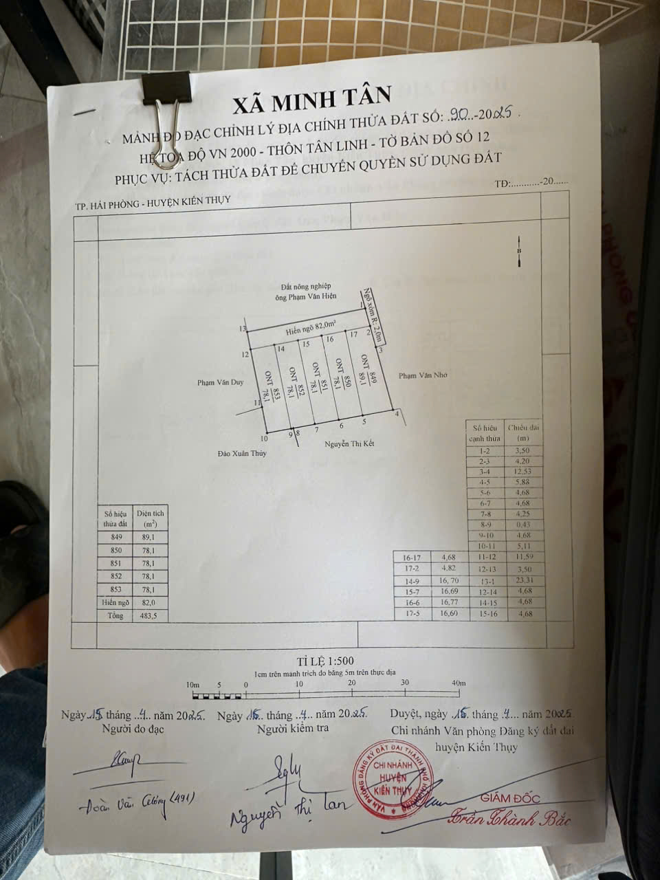CHÍNH CHỦ CẦN BÁN LÔ ĐẤT MẶT ĐƯỜNG ĐẸP – THÔN THẤP LĨNH, MINH TÂN, KIẾN THỤY, HẢI PHÒNG - Ảnh 4