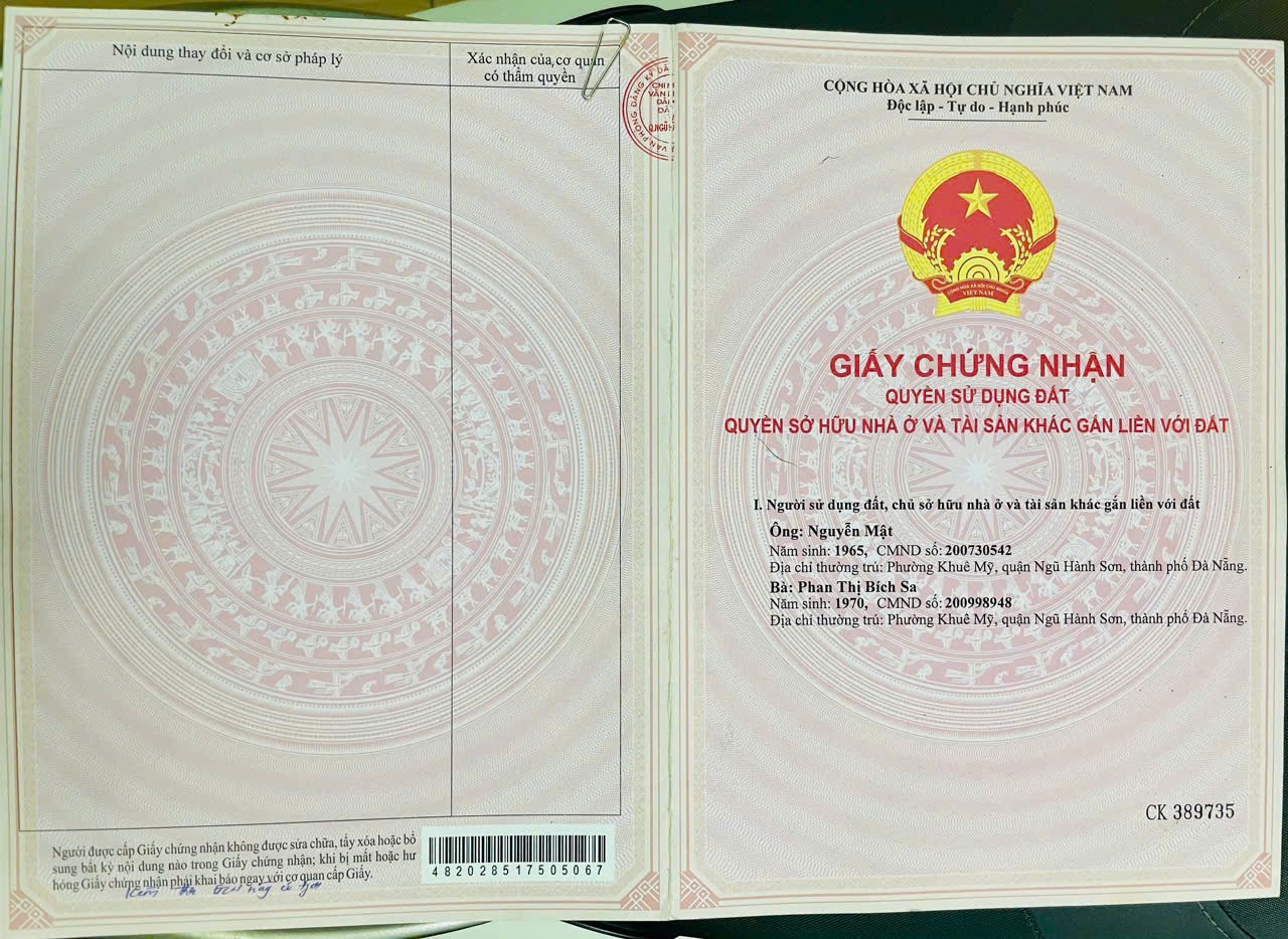 Cằn Bán Đất Tặng Nhà Cấp 4 Tại Số 58, Nhà Hoàng Văn Hòe, Phường Khuê Mỹ, Ngũ Hành Sơn, Đà Nẵng. - Ảnh 2