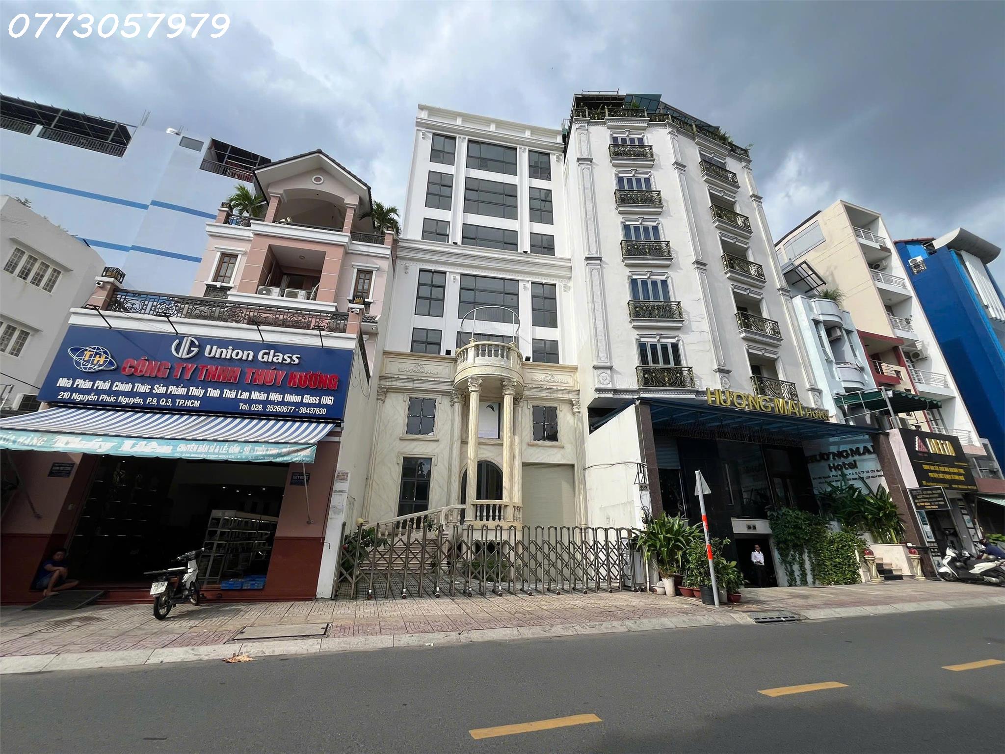 BÁN TÒA NHÀ HẦM 7 TẦNG – NGUYỄN PHÚC NGUYÊN, P.9, Q.3 – GẦN VÒNG XOAY CMT8 .DT 15X30M - Ảnh chính