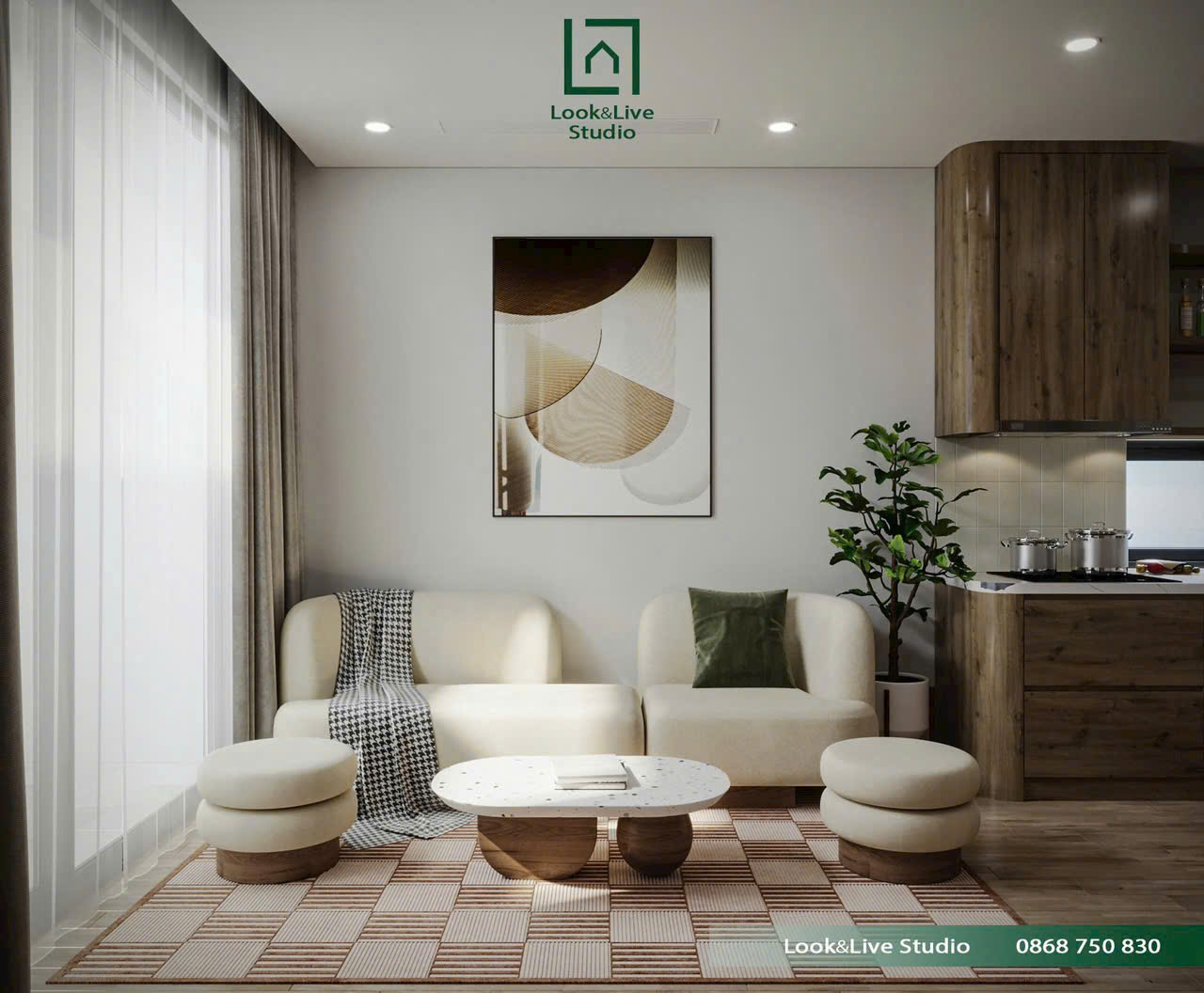 BÁN CĂN HỘ  CC CAO CẤP AZ SKY – KĐT ĐỊNH CÔNG<br>98m² – 3PN – 2WC – Full nội thất – Giá chỉ 6.9 tỷ. - Ảnh chính