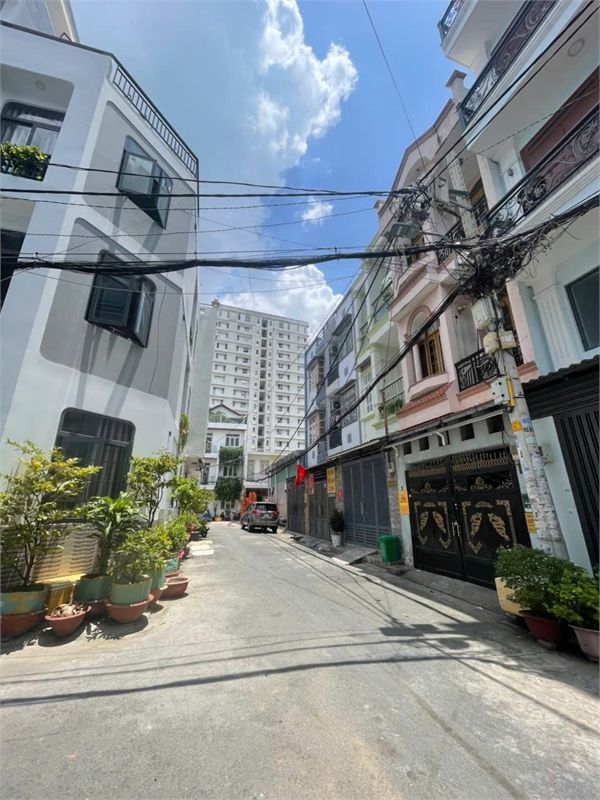 Bán nhà 4x14m, 4 Tầng – Hẻm 6m Tân Hương, sát chợ Tân Hương, Tân Phú -- chỉ 7.6 tỷ - Ảnh 1