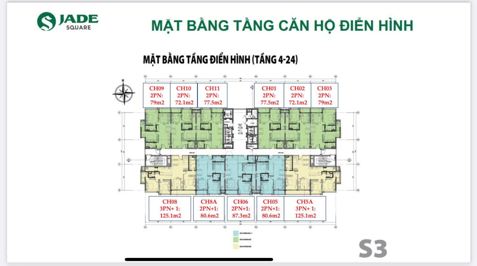 CĐT nhận booking dự án Jade Square Cổ Nhuế 128m2, 154m2 HTLS 0% 2năm, CK 2 - 10% - Ảnh 1