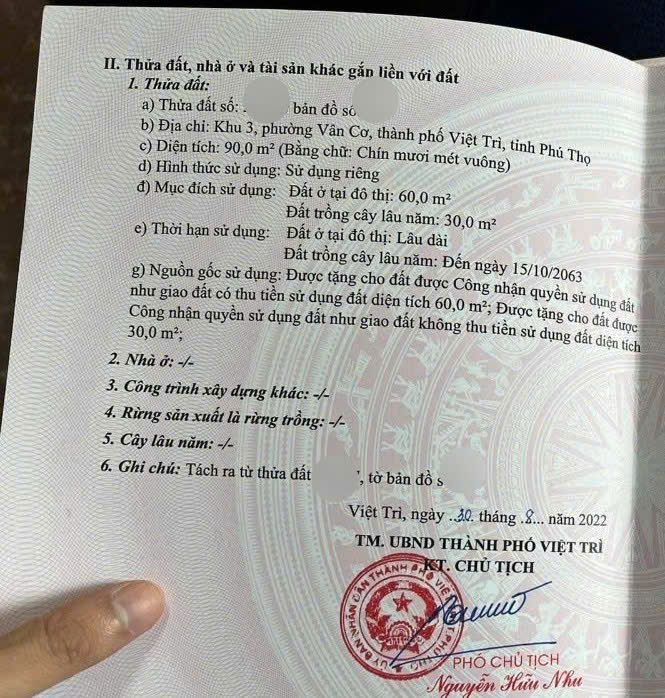 Cần bán đất tại Vân Cơ – TP. Việt Trì, Phú Thọ - Ảnh 4