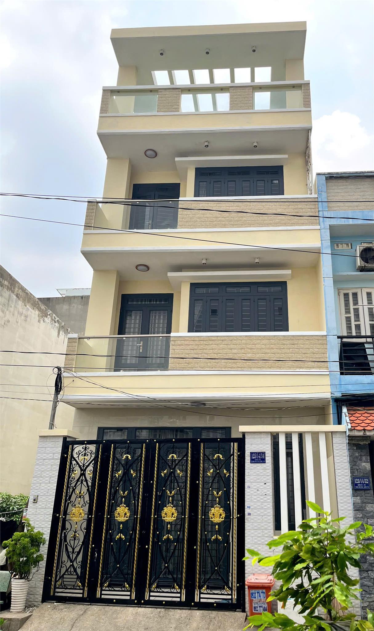 NHÀ ĐẸP , HẺM 123, ĐƯỜNG SỐ 3, P. BÌNH HƯNG HÒA, Q. BÌNH TÂN – 1 TRỆT 3 LẦU – CHỈ 6,850 TỶ - Ảnh chính