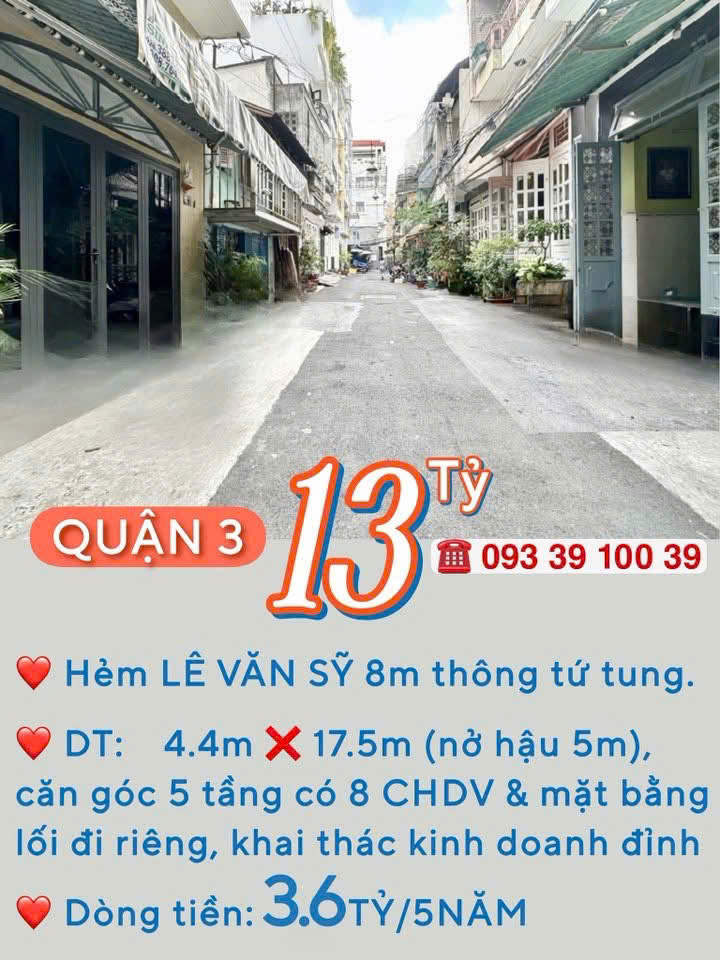 BÁN NHÀ KẾ Q1- Q3- Q4- Q10 - DOANH THU: 3.6 TỶ/5 NĂM- CAO 5 TẦNG HƠN 8 PHÒNG ĐỦ NỘI THẤT: tử 8 tỷ - Ảnh 3