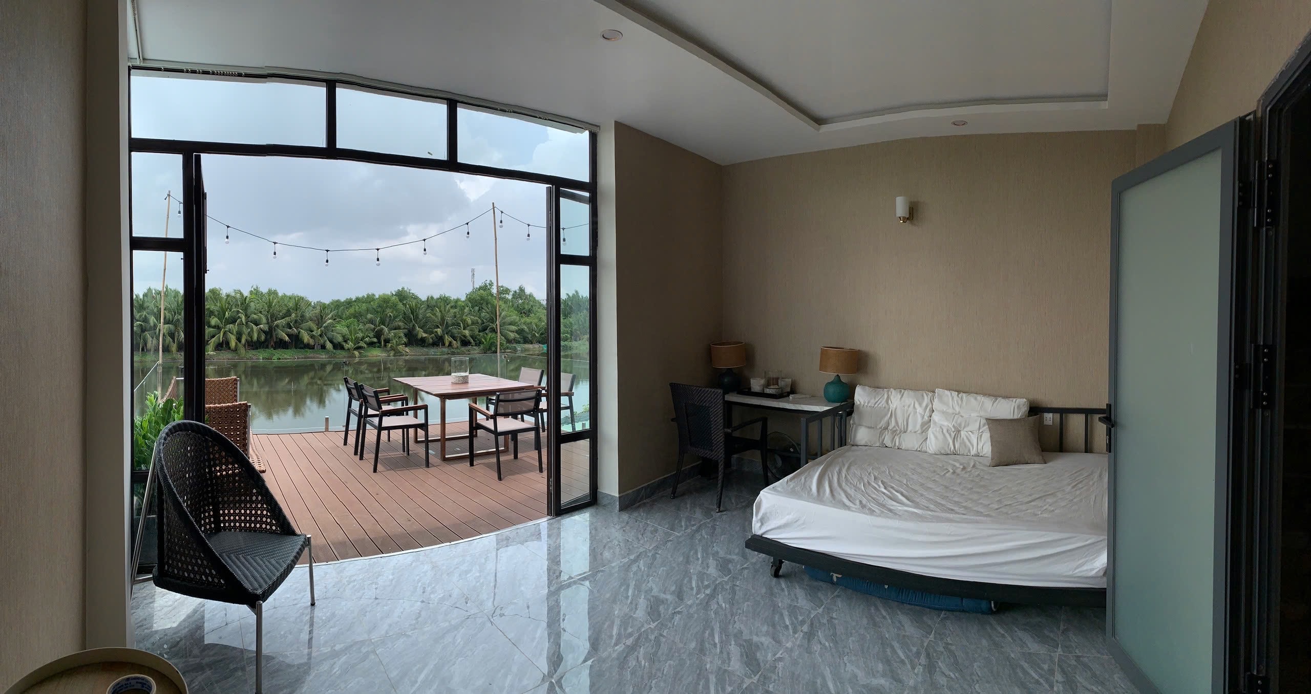Nhà 4 tầng 100m2 KDC Compound Bv 24/24, View sông, view hồ, full Nt,sát Q7,Q8,Giá chỉ 7ty3 - Ảnh 1