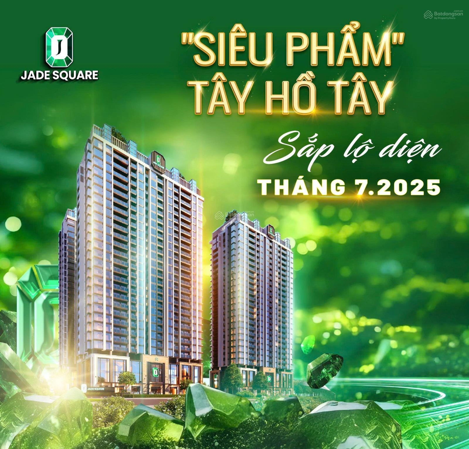Quỹ ngoại giao dự án Jade Square diện tích từ 72.8 - 154m2, HTLS 0% 2 năm, chiết khấu 12% - Ảnh chính