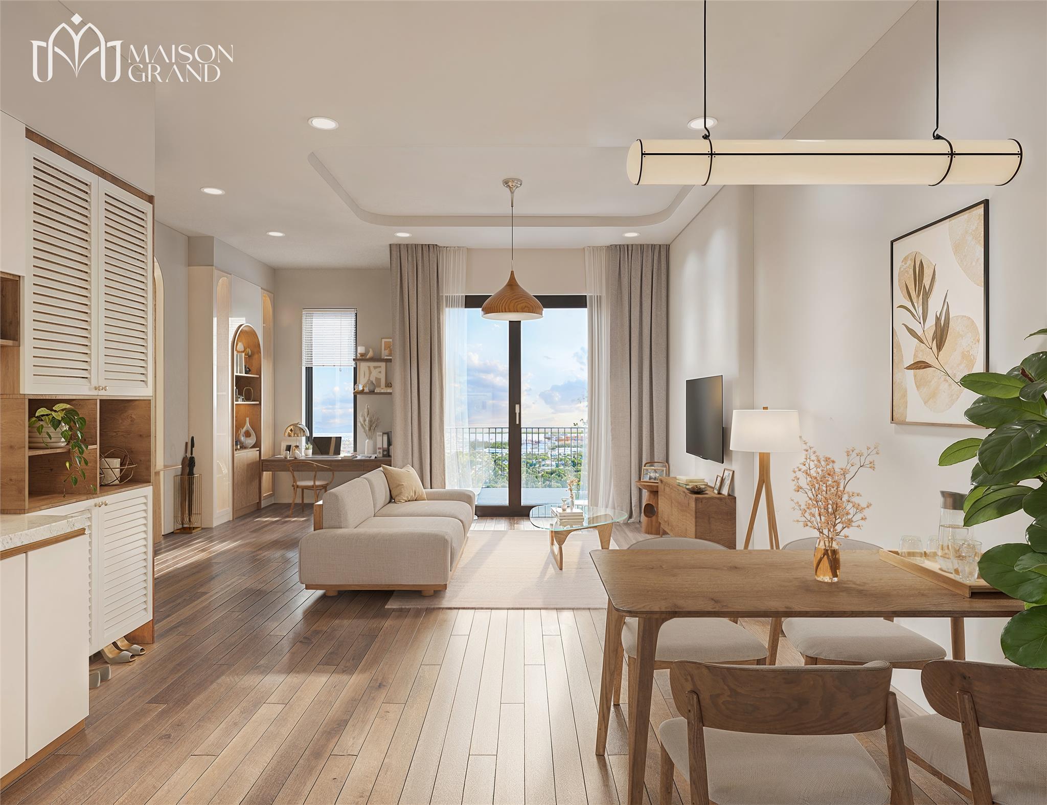BÁN CĂN HỘ 2PN 56m² – MẶT TIỀN QL51 PHÚ MỸ, MAISON GRAND 1,848 TỶ - Ảnh 1