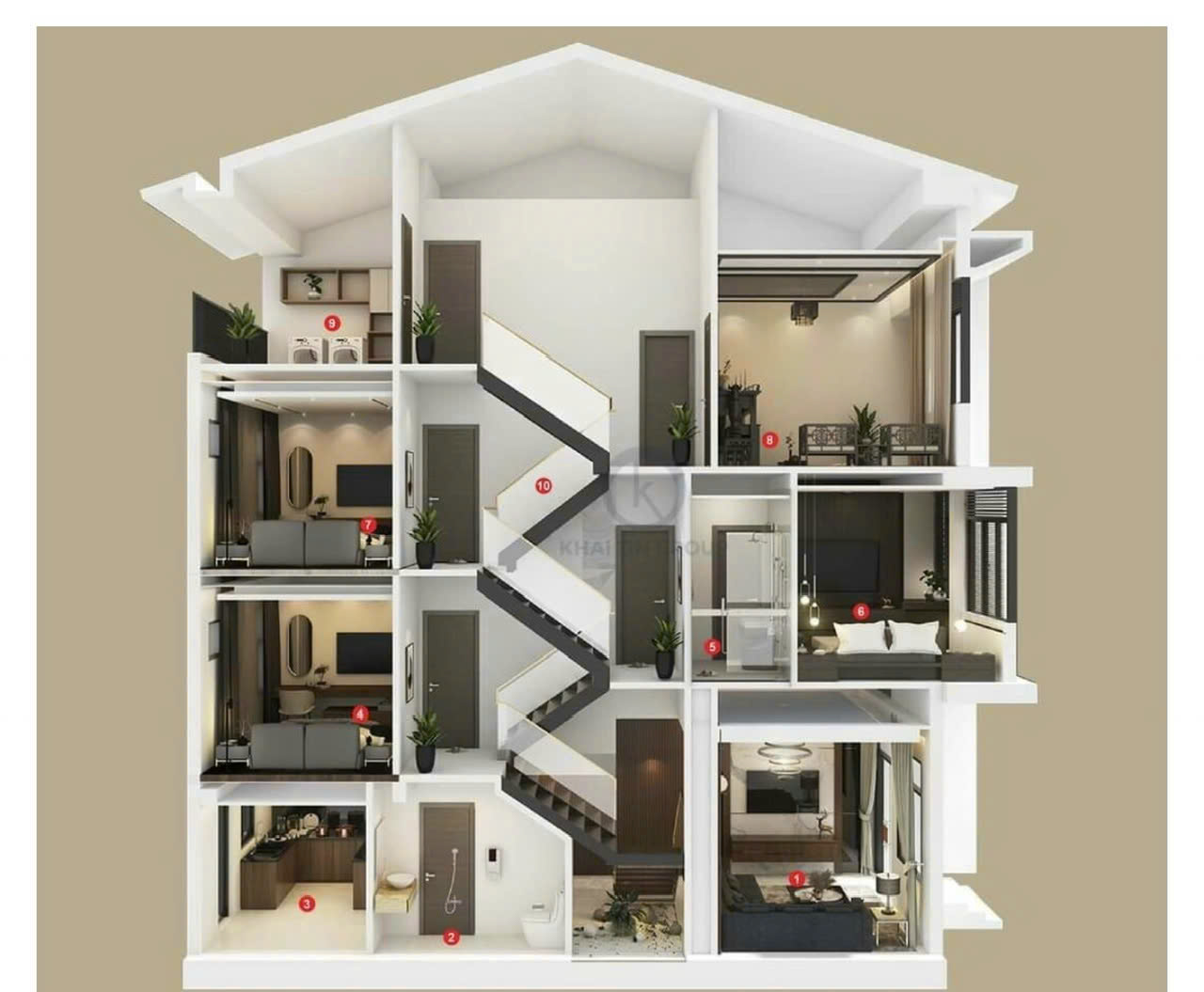 🏡 BÁN NHÀ 3,5 TẦNG AN CỰU CITY – CÁCH AEON MALL CHỈ VÀI BƯỚC CHÂN - Ảnh 2
