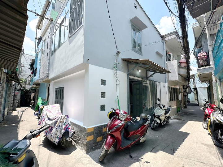 Nhà góc mới 2 tầng hẻm thẳng Nguyễn Duy P9 Q8. Giá 2.88 tỷ TL - Ảnh chính