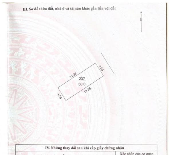 Bán nhanh nhà cấp 4 đường Văn Học xã Thiên Lộc, Kim Chung, Đông Anh mặt tiền 4.5m, diện tích 60m2 - Ảnh 1
