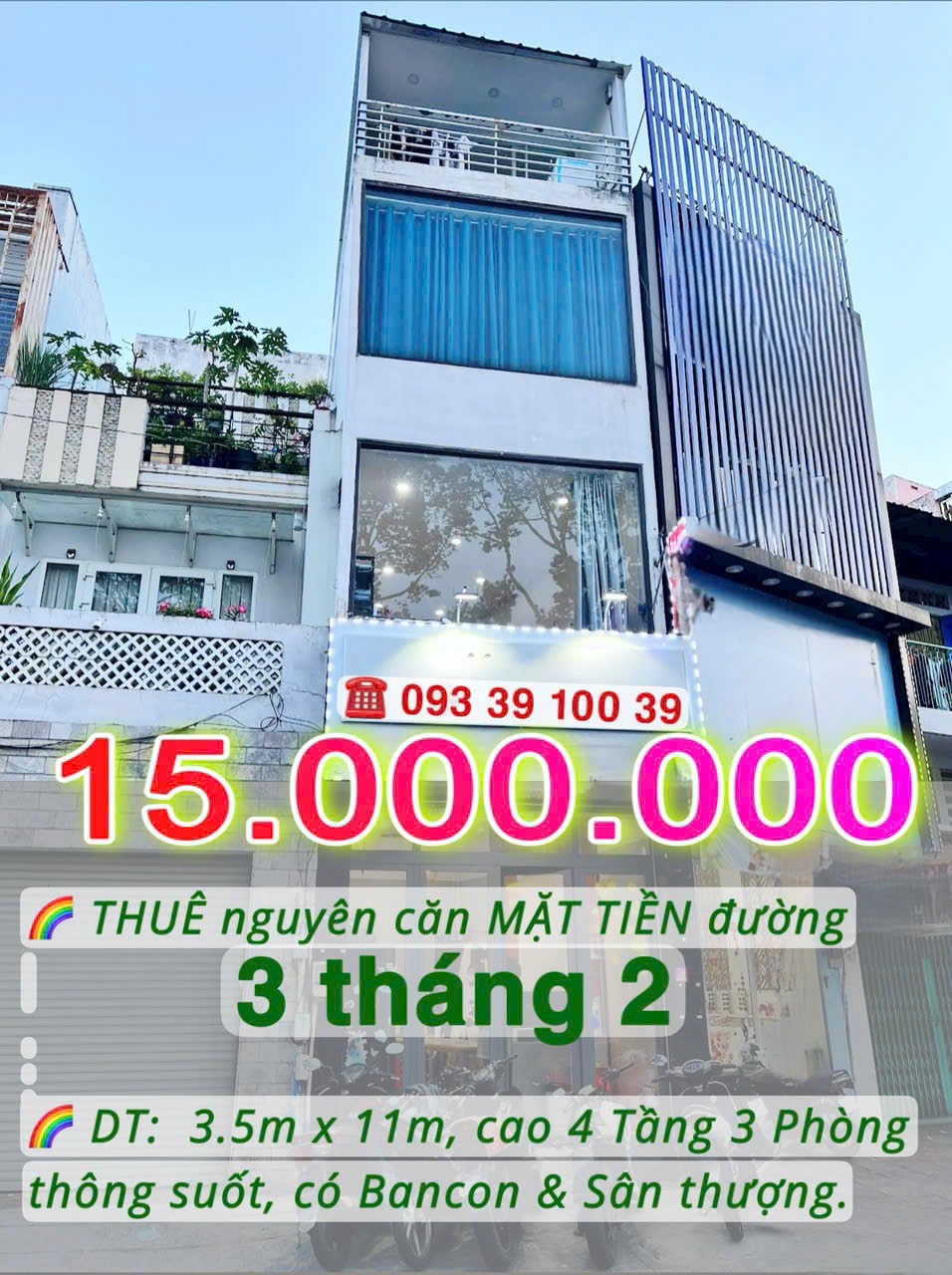 15 Triệu: HIẾM nguyên căn MẶT TIỀN đường 3 tháng 2 Q10- cao 4 tầng 3 phòng thông suốt. VŨ 0933910039 - Ảnh 3