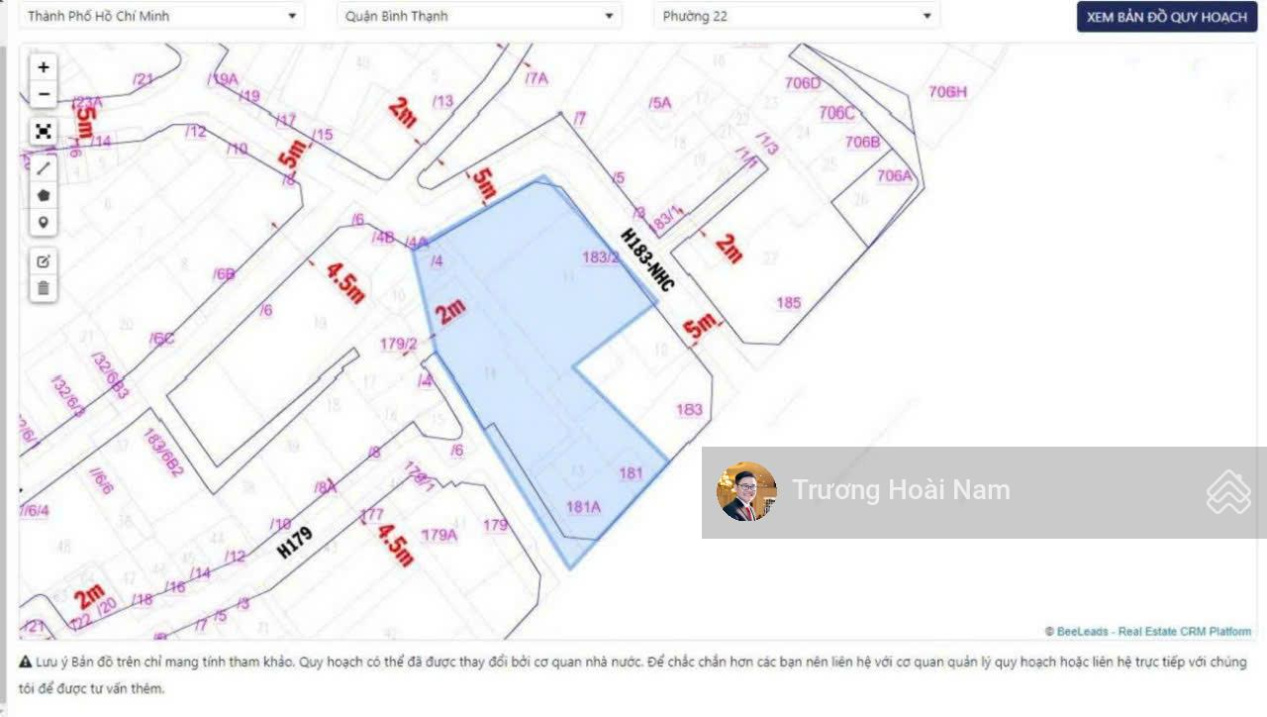 Toà nhà 3MTKD 181-183 Nguyễn Hữu Cảnh - 20x30m - Hầm + 9 tầng - HĐT 1,2 tỷ/th - 380 tỷ - Ảnh 1