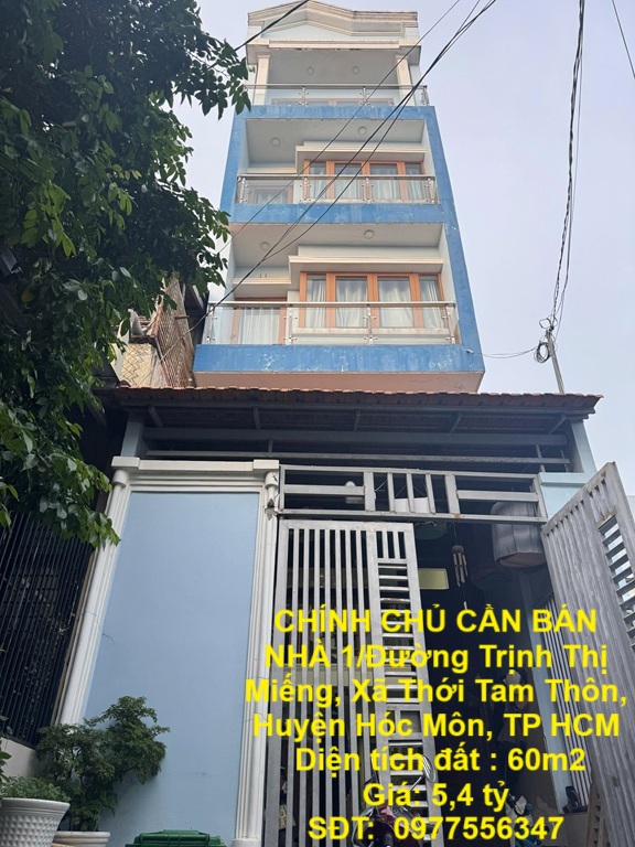 CHÍNH CHỦ CẦN BÁN NHÀ  1/Đường Trịnh Thị Miếng, Xã Thới Tam Thôn, Huyện Hóc Môn, TP HCM - Ảnh chính