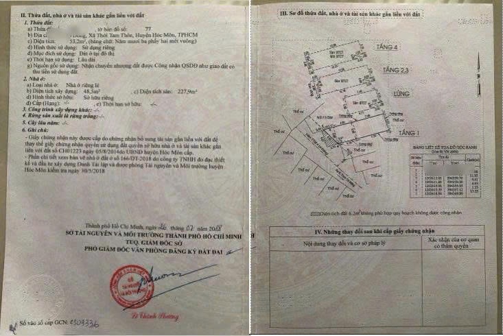 CHÍNH CHỦ CẦN BÁN NHÀ  1/Đường Trịnh Thị Miếng, Xã Thới Tam Thôn, Huyện Hóc Môn, TP HCM - Ảnh 1