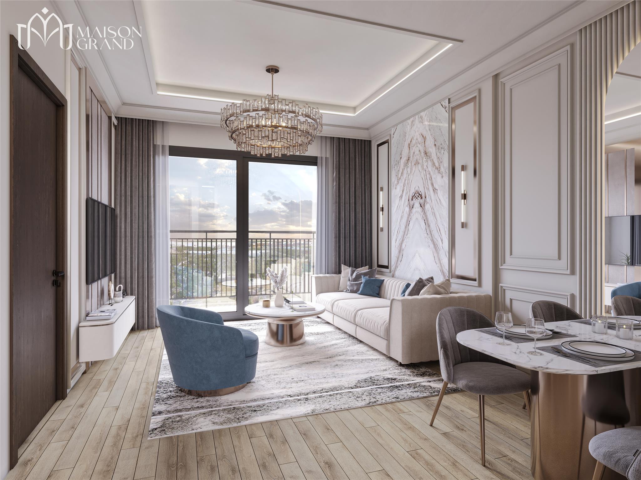 BÁN CĂN HỘ 2PN 2WC 70m² – TRÁI TIM PHÚ MỸ, MAISON GRAND 2,31 TỶ - Ảnh 1
