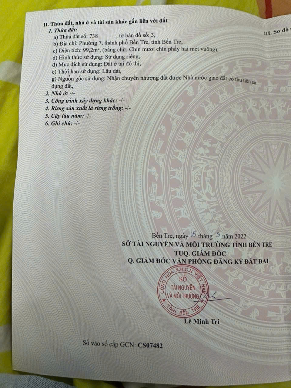 CHÍNH CHỦ CẦN BÁN NHÀ MẶT TIỀN KHU SAO MAI TẠI PHƯỜNG 7 - TP.BẾN TRE - TỈNH BẾN TRE - Ảnh 4