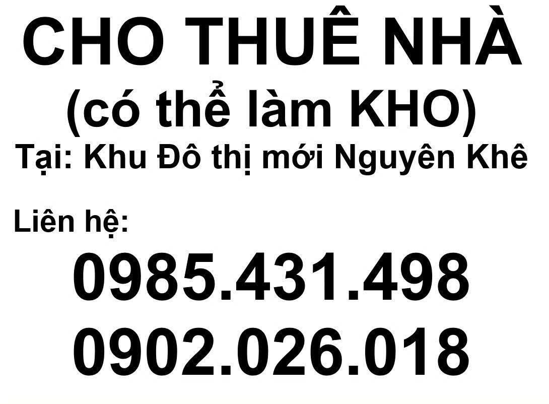 Chính chủ cho thuê nhà khu đô thị Nguyên Khê, Đông Anh - Ảnh 1