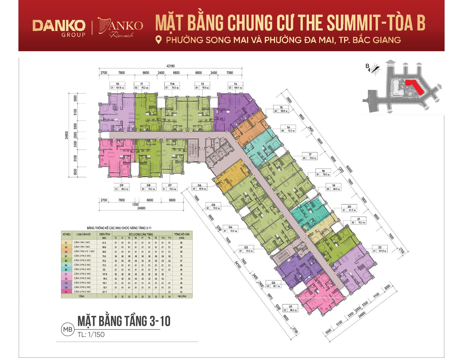 Chỉ từ  𝟏.𝟕 tỷ sở hữu Căn Hộ Hạng Sang - Danko Riverside Bắc Giang<br> Căn hộ 5 sao - Nội thất cao - Ảnh 2