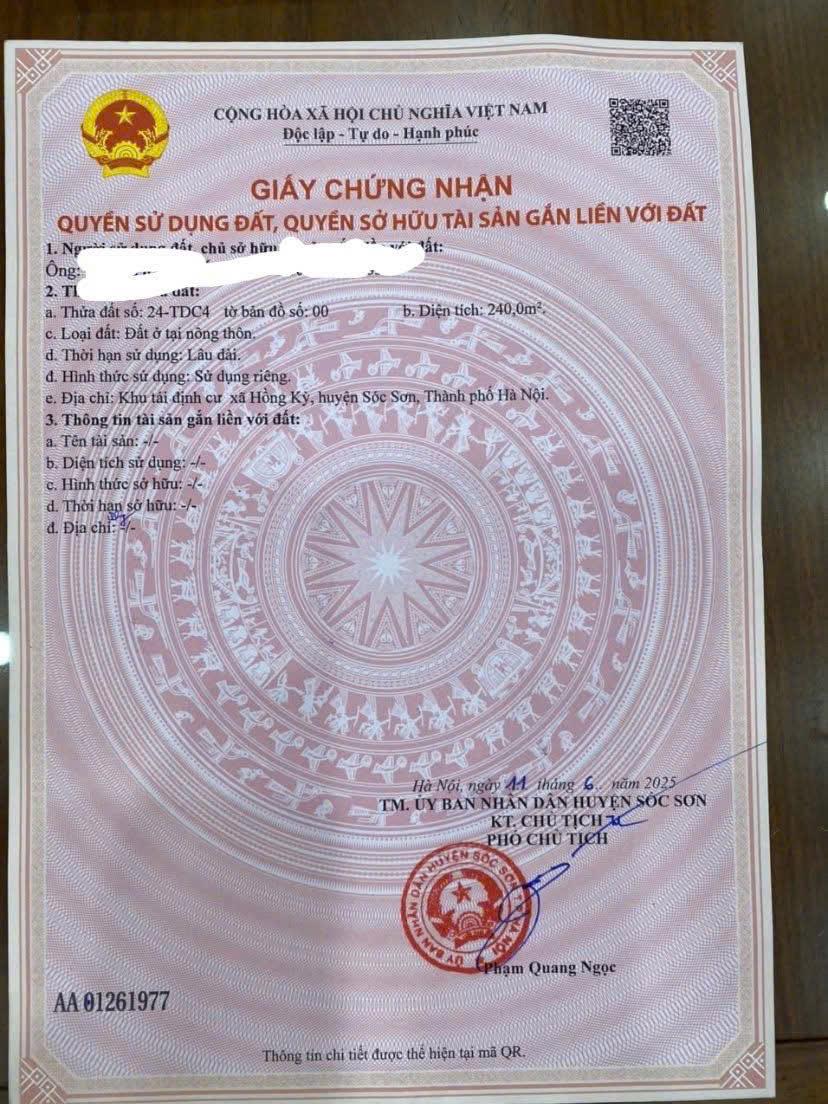 ĐẤT ĐẸP - GIÁ TỐT - Vị Trí Đắc Địa Tại Tái định cư Phú Điền, Thôn 3, Trung Giã, Hà Nội - Ảnh 3