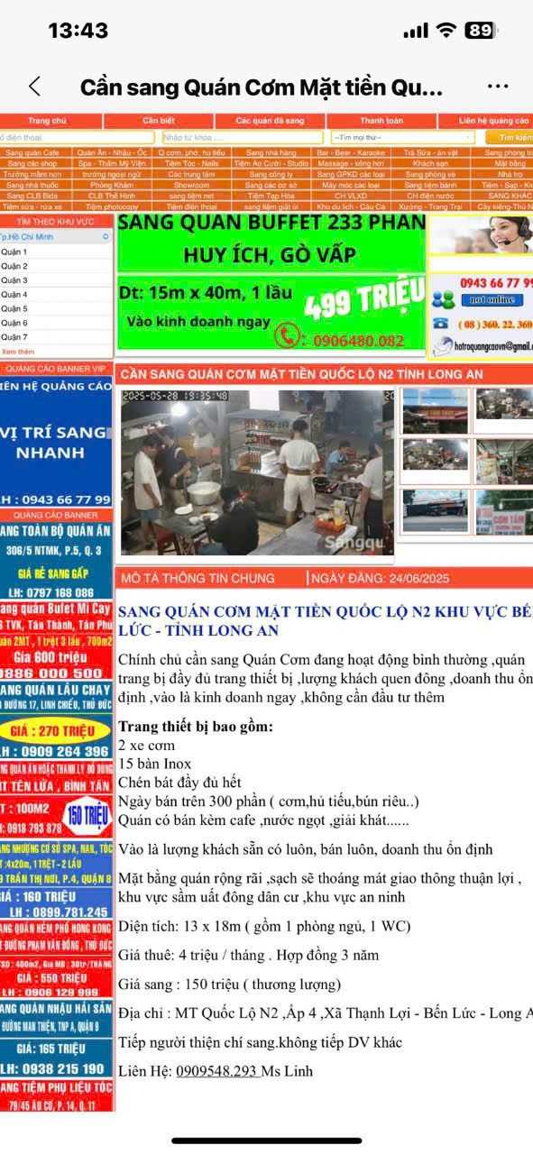 CẦN SANG NHƯỢNG QUÁN CƠM ĐANG KINH DOANH TỐT TẠI BẾN LỨC – LONG AN - Ảnh 3
