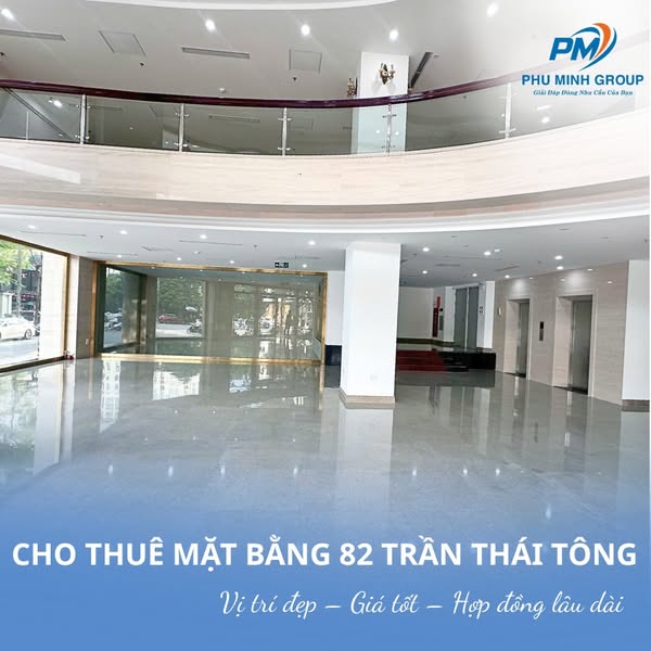 Cho thuê mặt bằng gần 1000m² 82 Trần Thái Tông Cầu Giấy – Thang máy, PCCC đầy đủ, giá ưu đãi - Ảnh 1