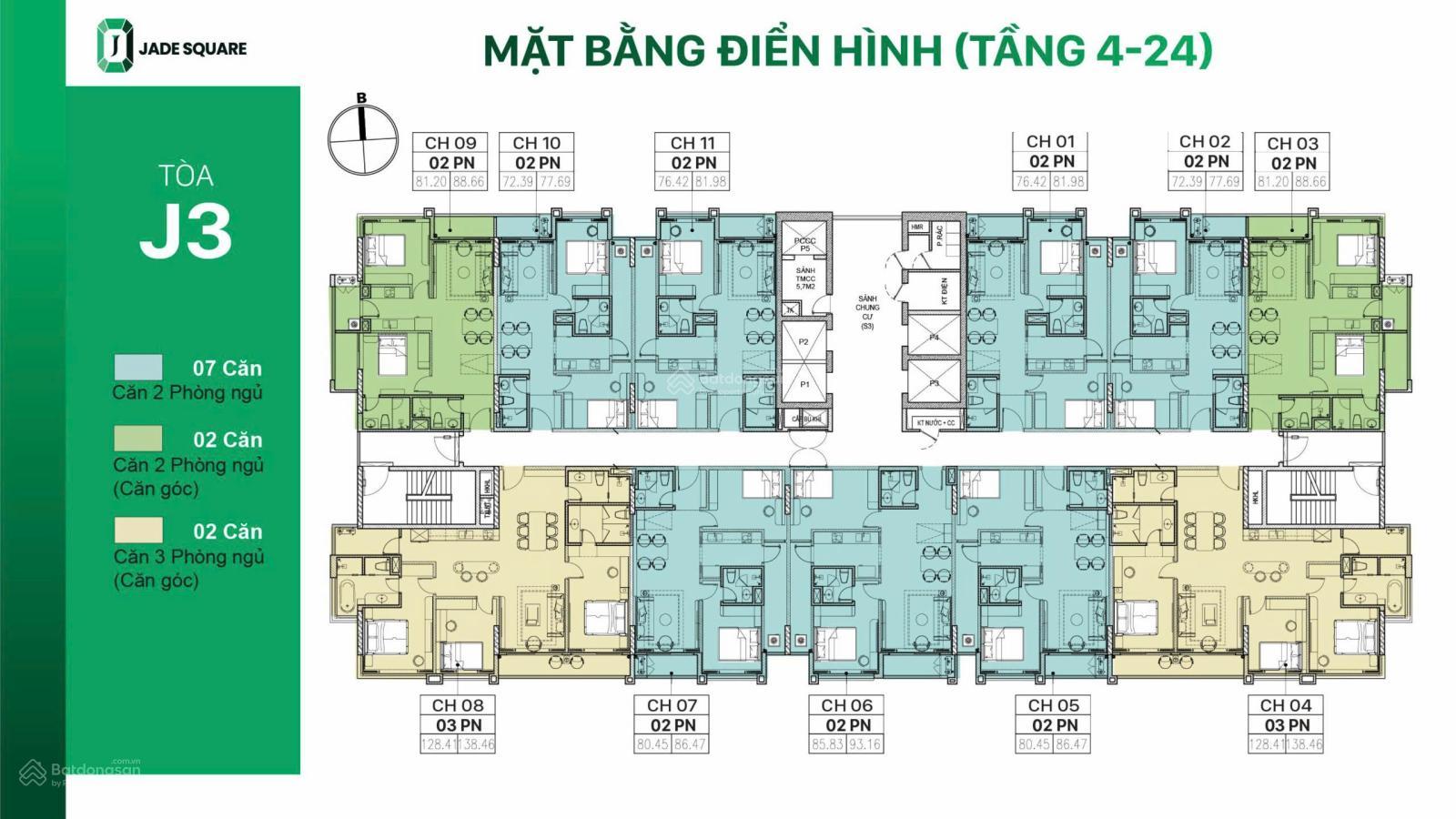 Booking dự án Jade Square HTLS 0% 2 năm, CK đến 13.5%, giá chỉ từ 9xtr/m2, bảng hàng đẹp toàn dự án - Ảnh 3