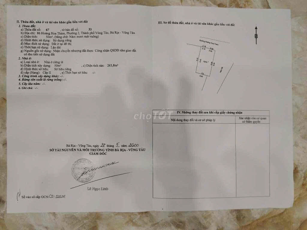 NHÀ MẶT PHỐ - CHÍNH CHỦ - MẶT TIỀN Đường Hoàng Hoa Thám, Phường 2, TP Vũng Tàu, Bà Rịa - Vũng Tàu - Ảnh 1