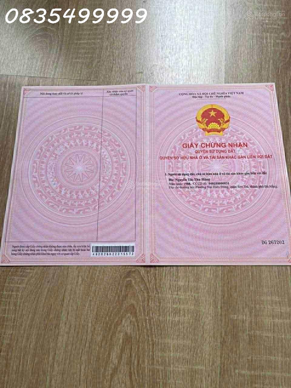 Đất 2 mặt tiền đường Phan Bá Vành - Dương Lâm, vị trí sông Hàn Đà Nẵng, gần Bến Du Thuyền - Ảnh 1