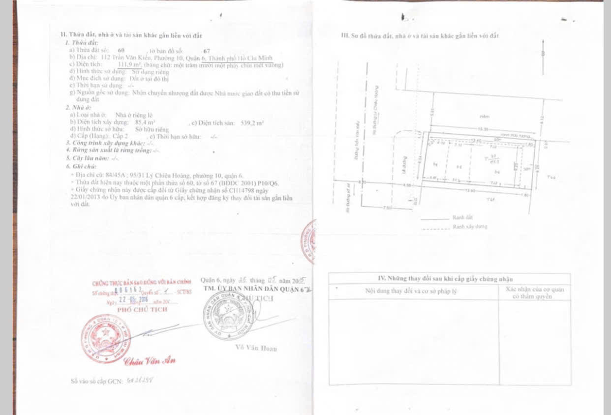 Bán hoặc cho thuê nhà Mặt tiền 112 TRẦN VĂN KIỂU P10 Q6 - Ảnh 1