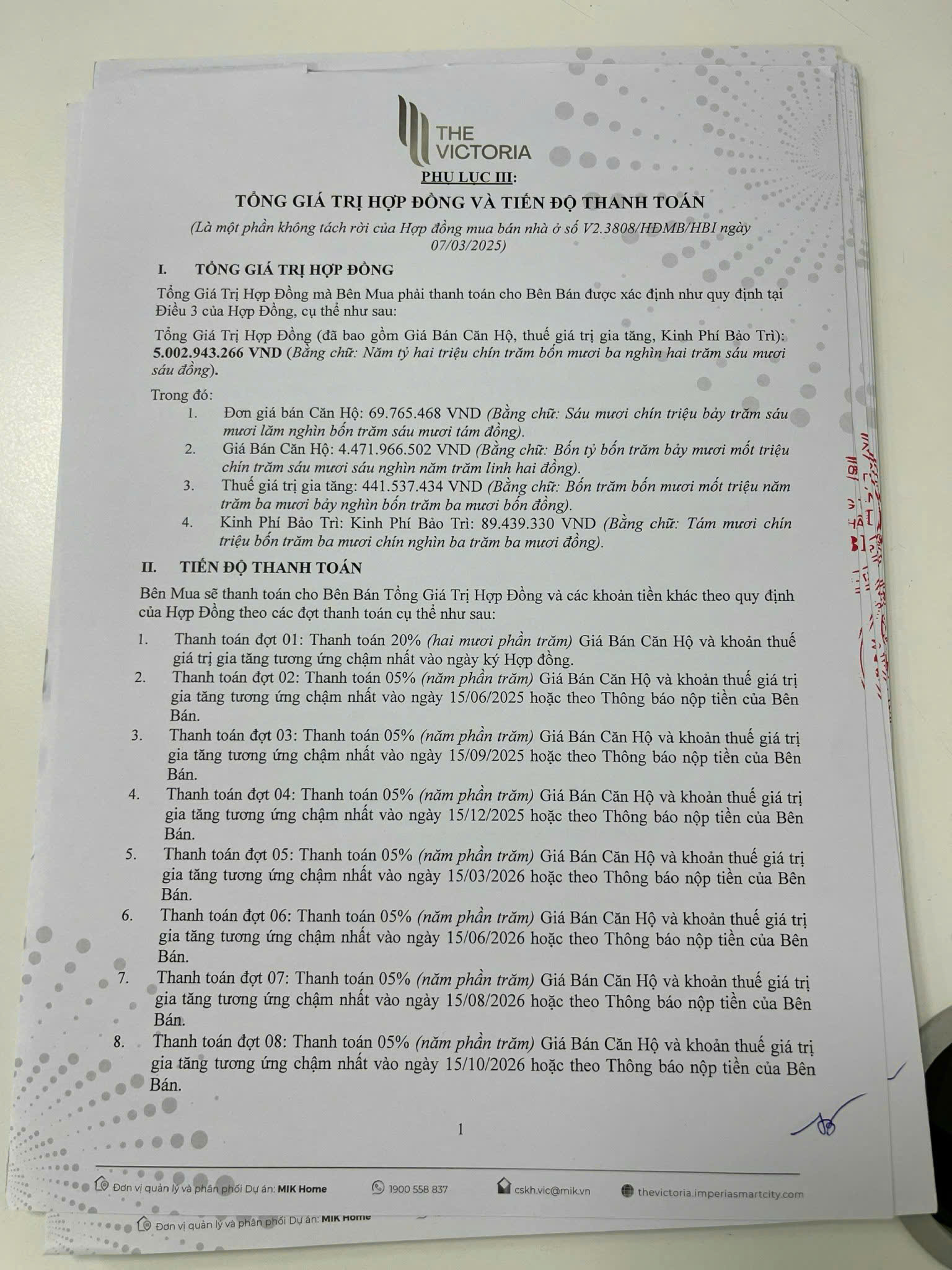 Mình chính chủ cần bán. -  *SIÊU PHẨM CĂN HỘ THE VICTORIA* V2 - 3808 - Thanh phố Hà Nội - Ảnh 1