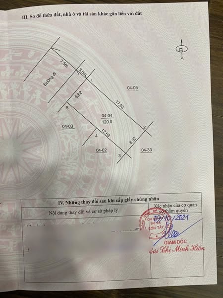 CHÍNH CHỦ CẦN BÁN 120M ĐẤT TĐC ĐỒNG LÁNG _ XUÂN SƠN _ SƠN TÂY _ HÀ NỘI. SÁT TỈNH LỘ 413 - CÁCH TRỤ - Ảnh chính