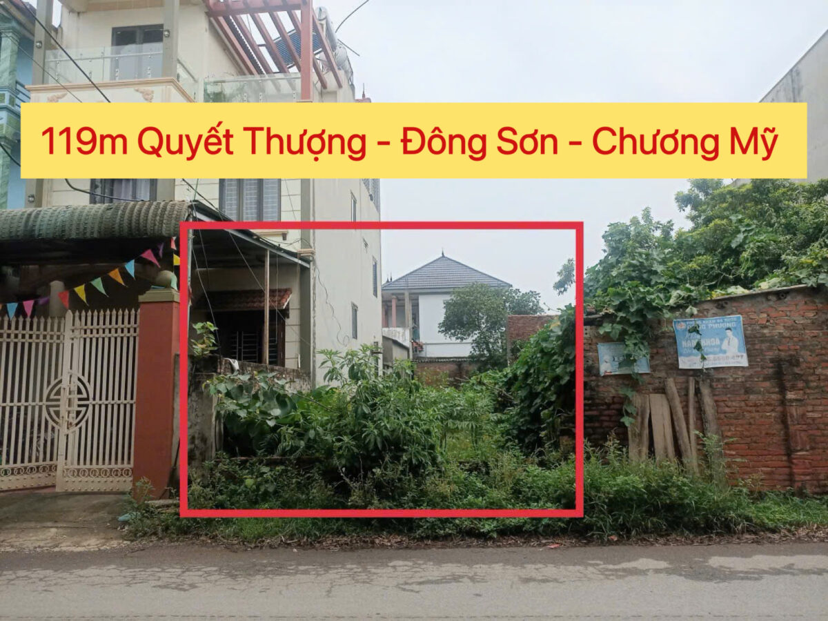 CHÍNH CHỦ CẦN BÁN LÔ ĐẤT 119M TẠI ĐÔNG SƠN-CHƯƠNG MỸ-HÀ NỘI - Ảnh chính