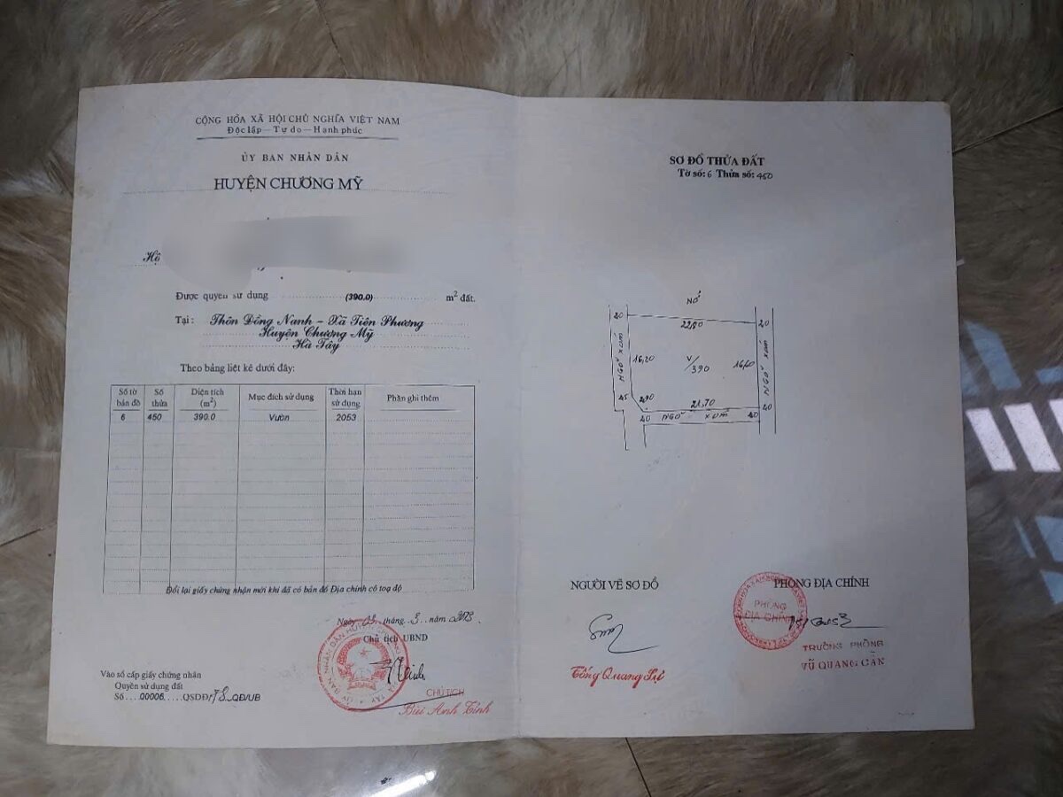 CHÍNH CHỦ CẦN BÁN LÔ ĐẤT 390M  ĐẤT NGHỈ DƯỠNG TẠI TIÊN PHƯƠNG-CHƯƠNG MỸ-HÀ NỘI - Ảnh 3