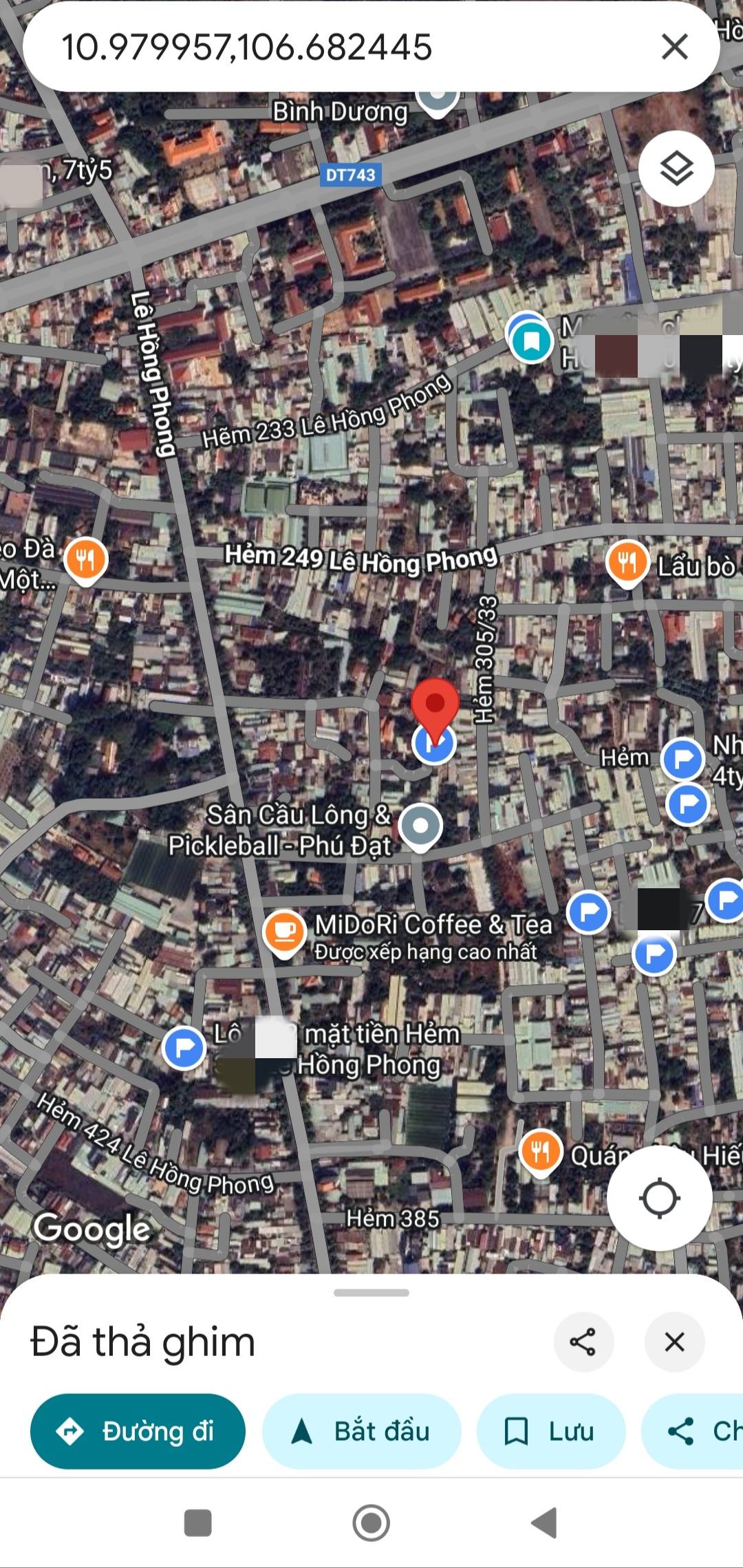 Bán lô đất giá rẻ, đất sạch, không quy hoạch. Gần chợ Bình Điềm Phú Hòa, Tp Thủ Dầu Một cũ - Ảnh chính
