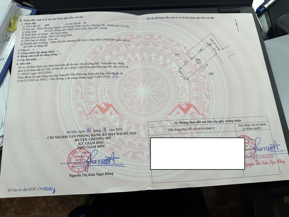 CHÍNH CHỦ CẦN BÁN LÔ ĐẤT 50,7M TẠI PHỤNG CHÂU-CHƯƠNG MỸ-HÀ NỘI - Ảnh 3