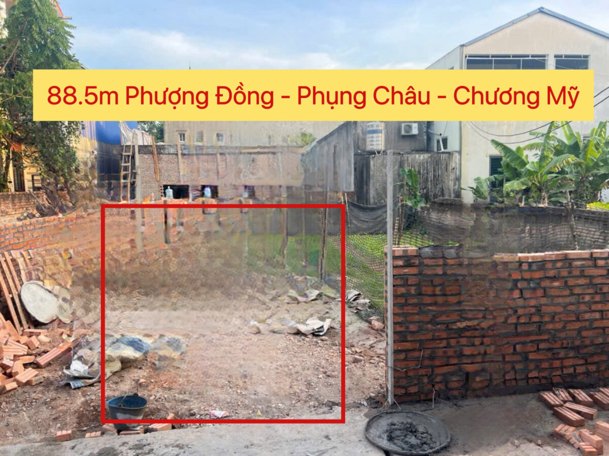 CHÍNH CHỦ CẦN BÁN LÔ ĐẤT 88,5M TẠI PHƯỢNG ĐỒNG-PHỤNG CHÂU-CHƯƠNG MỸ-HÀ NỘI - Ảnh chính