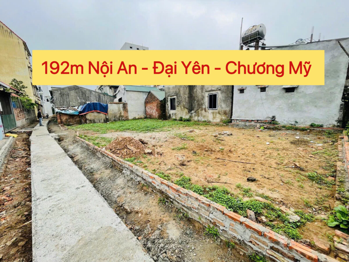 CHÍNH CHỦ CẦN BÁN LÔ ĐẤT 192M TẠI ĐẠI YÊN-CHƯƠNG MỸ-HÀ NỘI<br>TÁCH ĐƯỢC 2 LÔ - Ảnh chính