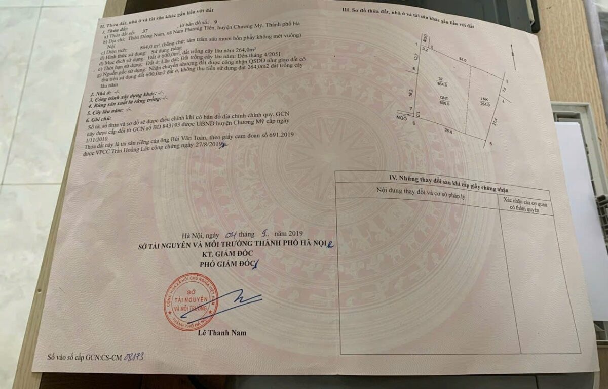 CHÍNH CHỦ CẦN BÁN LÔ ĐẤT 864M TẠI NAM PHƯƠNG TIẾN-CHƯƠNG MỸ-HÀ NỘI - Ảnh 4