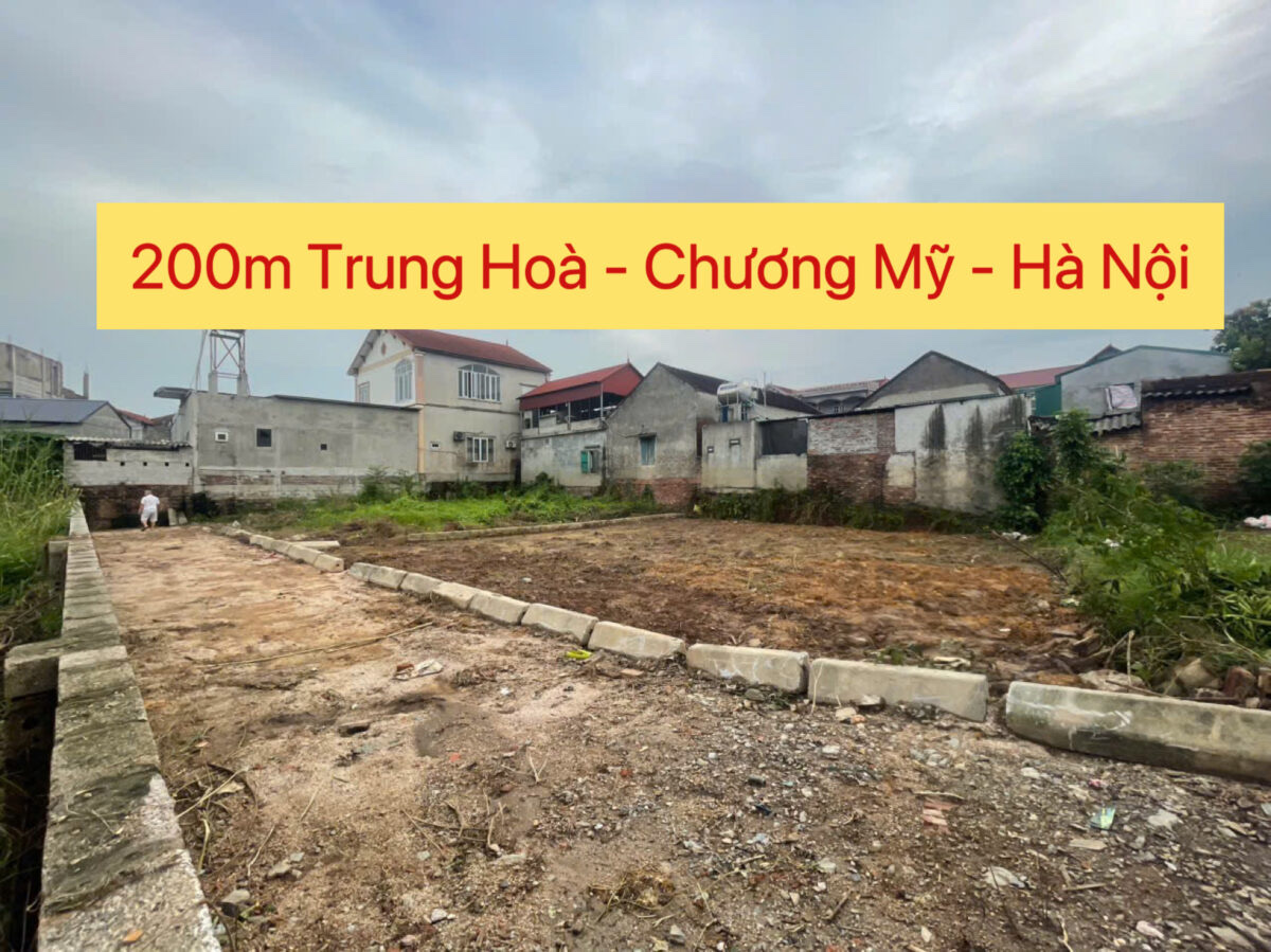 CHÍNH CHỦ CẦN BÁN LÔ ĐẤT 200M TẠI TRUNG HÒA-CHƯƠNG MỸ-HÀ NỘI - Ảnh chính