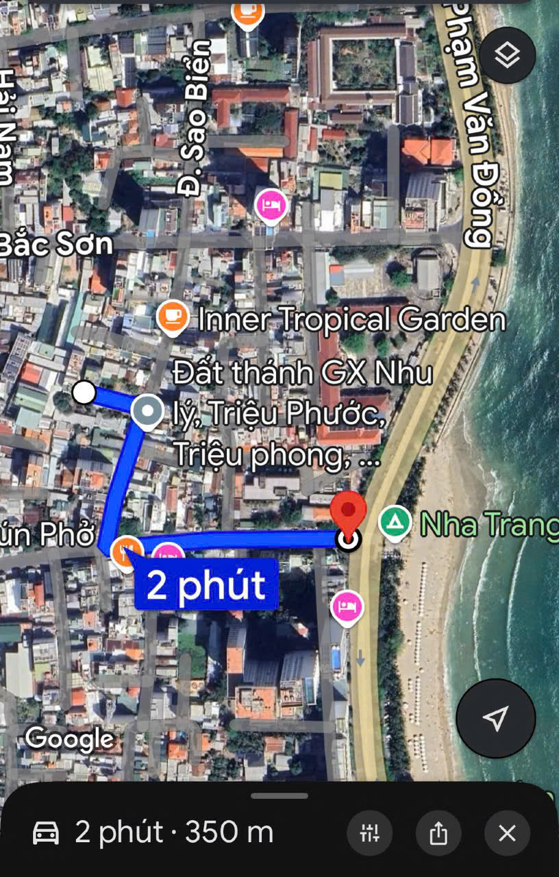 Bán lô đất hẻm đường Sao Biển , Vĩnh Hải , Nha Trang Diện tích : 59.2m2  Giá : 4 Tỷ 100 triệu lh e - Ảnh chính