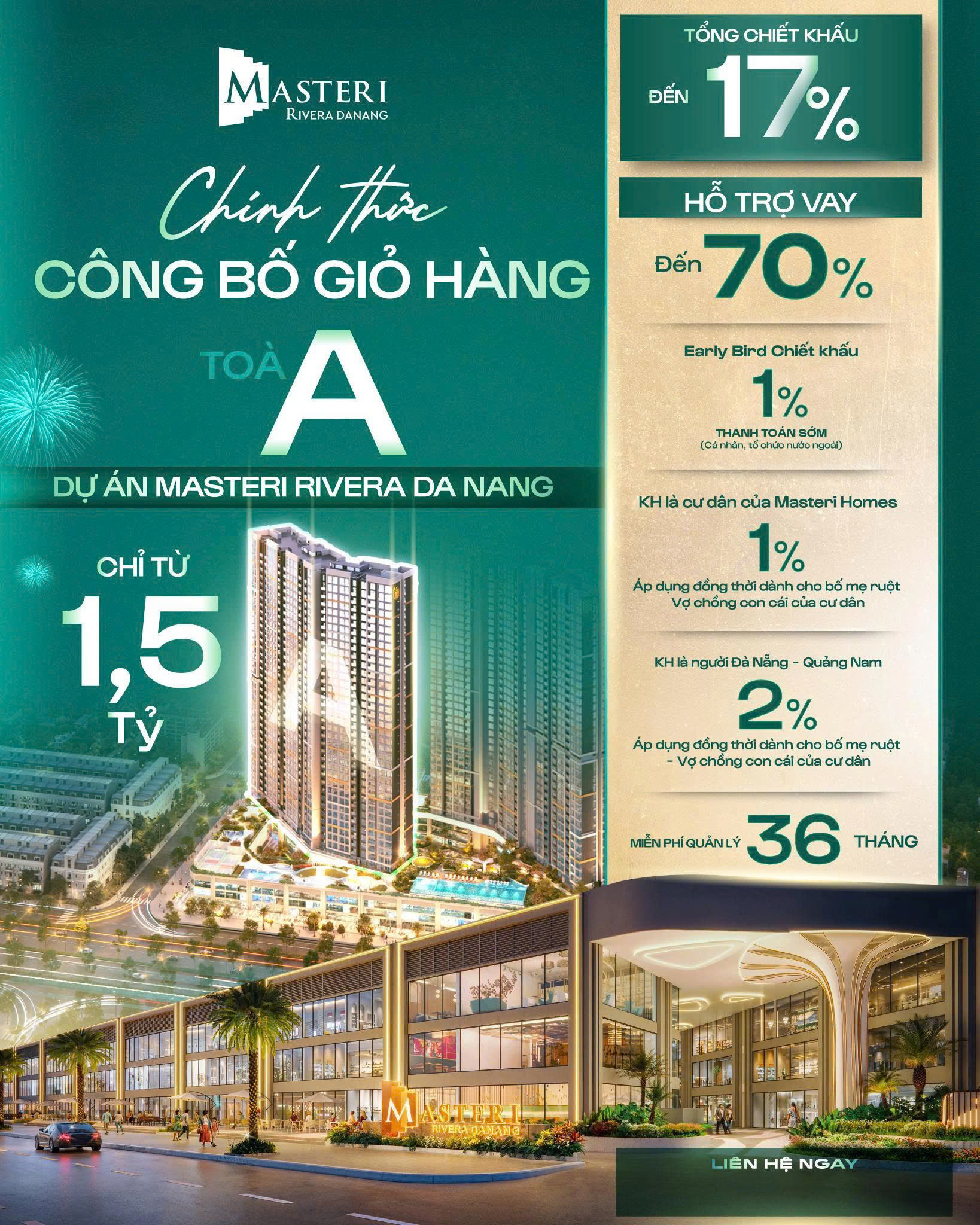 Độc quyền Masterise Đà Nẵng – view pháo hoa hiếm, giá tốt nhất thị trường, tiềm năng tăng mạnh! - Ảnh chính