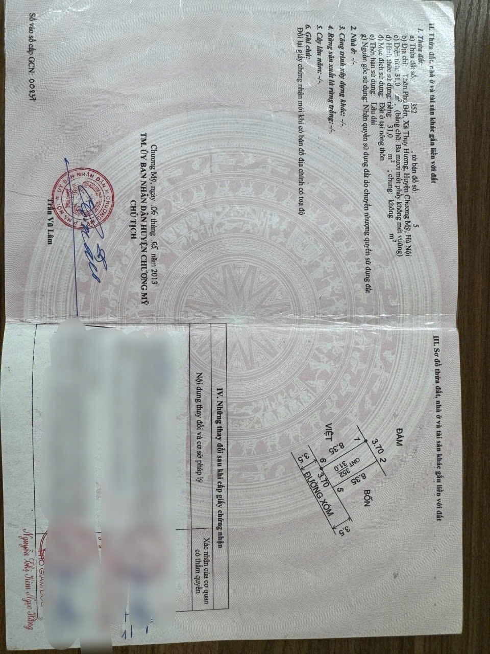 CHÍNH CHỦ BÁN 2 CĂN NHÀ ĐẸP 33,4M VÀ 31M TẠI THỤY HƯƠNG-CHƯƠNG MỸ-HÀ NỘI - Ảnh 3