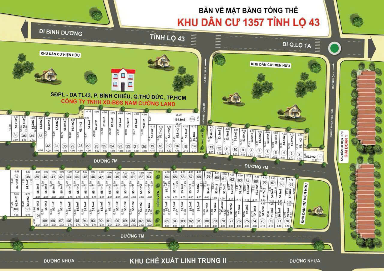 Bán đất 1357 Tỉnh Lộ 43 khu Nam Cường DT từ 52 m2 giá bán từ 3,1 tỷ XD tự do - Ảnh 3
