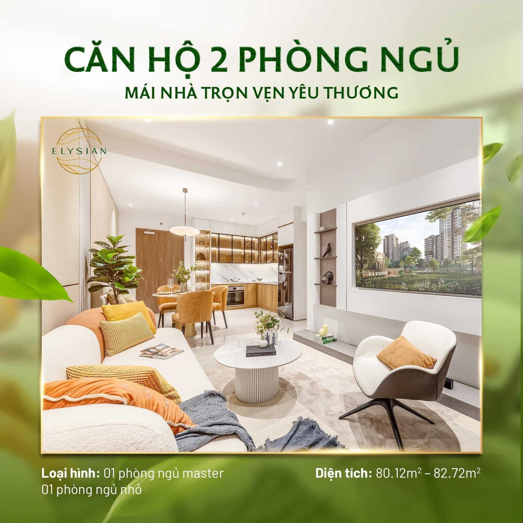 Căn hộ Elysian quận 9, rổ hàng đa dạng các căn từ 1,2,3PN giá tốt view đẹp, mua ngay trực tiếp CĐT, - Ảnh 2
