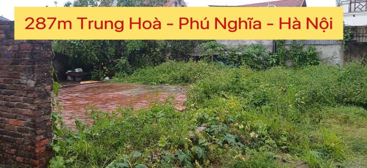 CHÍNH CHỦ BÁN LÔ ĐẤT ĐẸP 287M TẠI TRUNG HÒA-PHÚ NGHĨA-HÀ NỘI - Ảnh chính