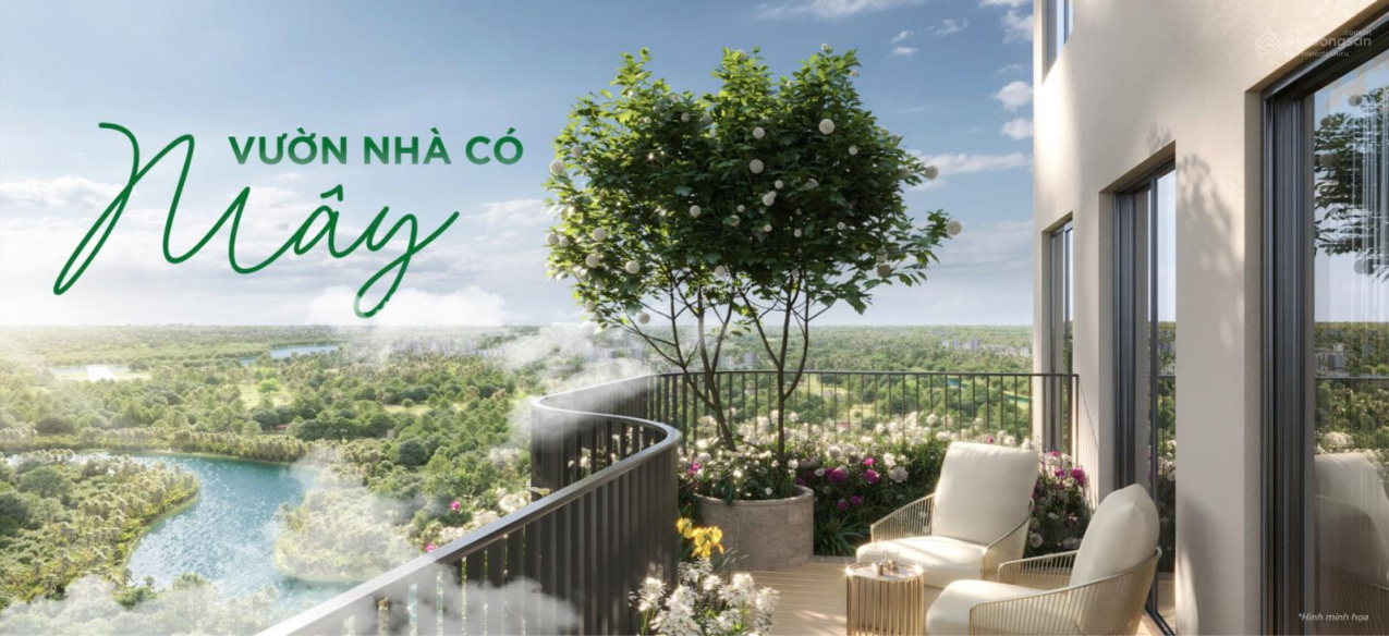 Bán căn hộ 3PN Eco Retreat Long An, view BT Đảo, có vườn mây, chỉ 4.6 tỷ, TT 25% nhận nhà. - Ảnh 1