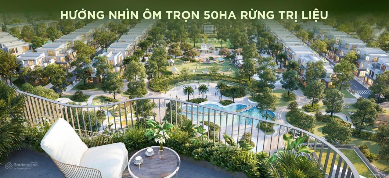 Bán căn hộ 3PN Eco Retreat Long An, view BT Đảo, có vườn mây, chỉ 4.6 tỷ, TT 25% nhận nhà. - Ảnh chính